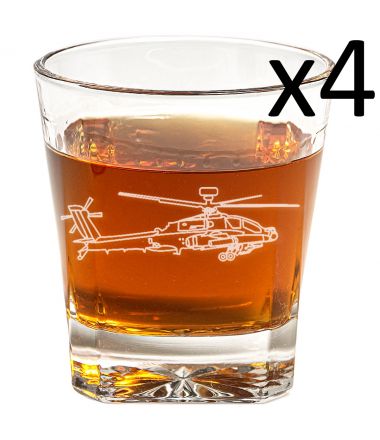 Helicopter Glasses - Set of Four