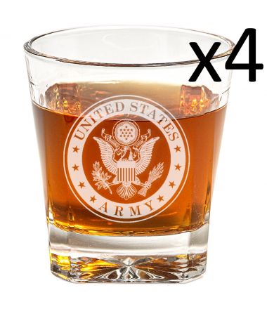 US Army Whiskey Glass | Set of Four