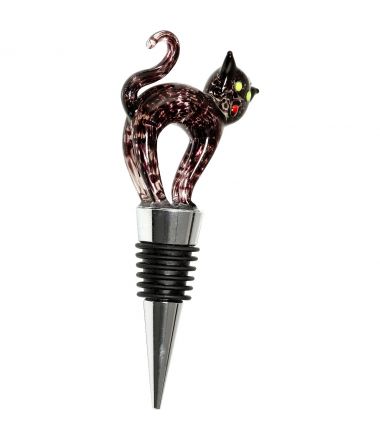Black Cat Halloween Wine Bottle Stopper