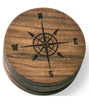 Compass Rose Version 2 (Nautical) Coasters