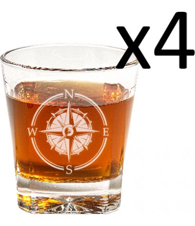 Four Compass Glasses