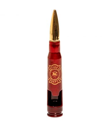 Firefighter Bullet Bottle Opener