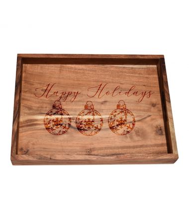 Happy Holidays Bar Tray