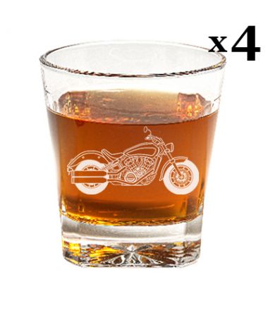 Motorcycle Glasses V2 - Set of Four