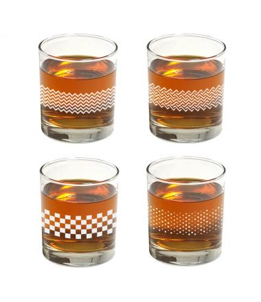 Pattern Whiskey Glasses
