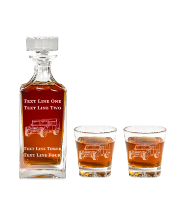 Humvee US Army Decanter Set