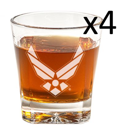 USAF Whiskey Glasses - Set of Four