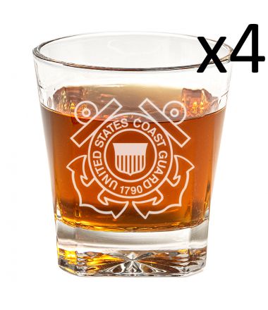 Coast Guard Glasses - Set of Four